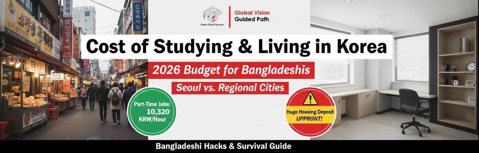 Cost of Studying & Living in Korea: The 2026 Budget for Bangladeshis